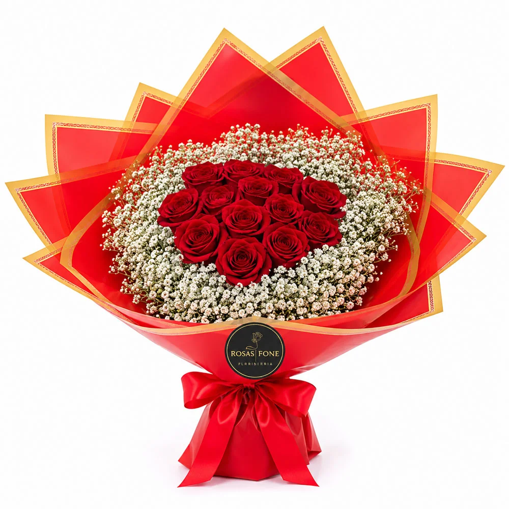 img-producto-ramo-buchon-12-rosas-cinta-de-regalo-01 Ramo buchon 12 rosas + cinta de regalo - Imagen 1