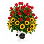 Box 30 Rosas y 24 Girasoles